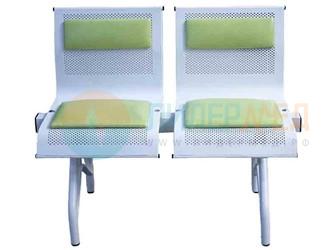Секция стульев перфорированных с мягкими элементами «Стайл-М»